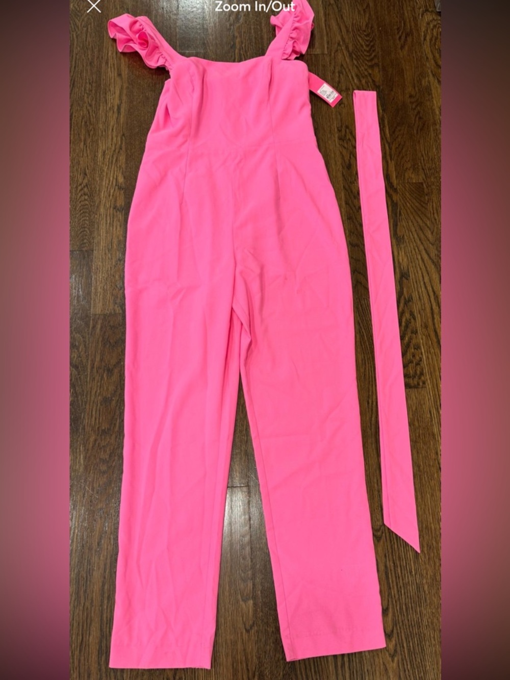 Lilly Pulitzer Jada Off The Shoulder Jumpsuit in Pink Isle Size 4 NWT